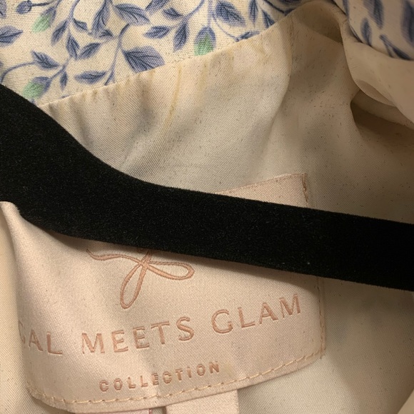 Gal Meets Glam Floral Rose Dress, Size 2 - Picture 5 of 6